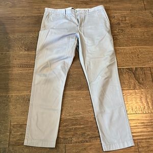 JCrew Straight Fit Stretch Khakis.  Grey 34x32. Practically new!